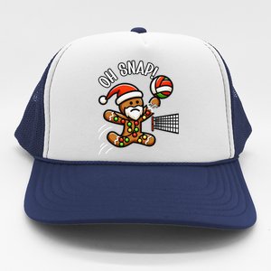 Oh Snap Gingerbreadman Christmas Volleyball Trucker Hat