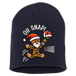 Oh Snap Gingerbreadman Christmas Volleyball Short Acrylic Beanie