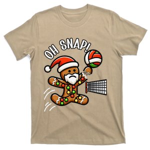 Oh Snap Gingerbreadman Christmas Volleyball T-Shirt