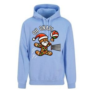 Oh Snap Gingerbreadman Christmas Volleyball Unisex Surf Hoodie