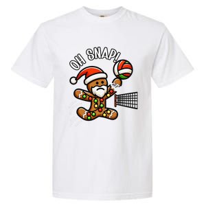 Oh Snap Gingerbreadman Christmas Volleyball Garment-Dyed Heavyweight T-Shirt