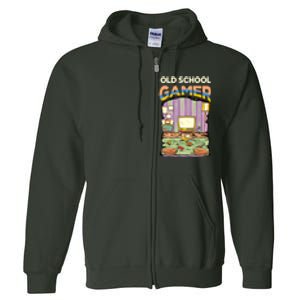 Old School Gamer Full Zip Hoodie