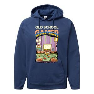 Old School Gamer Performance Fleece Hoodie