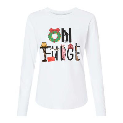 Oh Santa Hat Funny Christmas Story Family Christmas  Womens Cotton Relaxed Long Sleeve T-Shirt