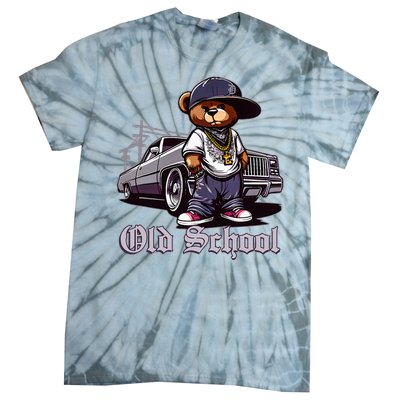 Old School Hip Hop Teddy Bear Lowrider Chicano Culture Cute Tie-Dye T-Shirt