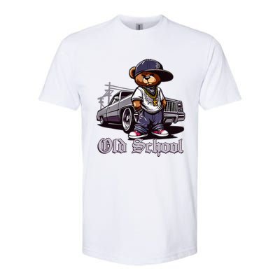 Old School Hip Hop Teddy Bear Lowrider Chicano Culture Cute Softstyle CVC T-Shirt