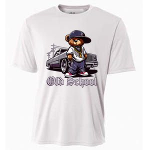 Old School Hip Hop Teddy Bear Lowrider Chicano Culture Cute Cooling Performance Crew T-Shirt