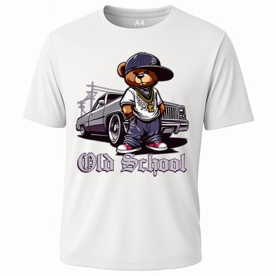 Old School Hip Hop Teddy Bear Lowrider Chicano Culture Cute Cooling Performance Crew T-Shirt