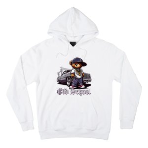 Old School Hip Hop Teddy Bear Lowrider Chicano Culture Cute Hoodie