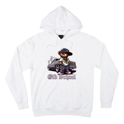 Old School Hip Hop Teddy Bear Lowrider Chicano Culture Cute Hoodie