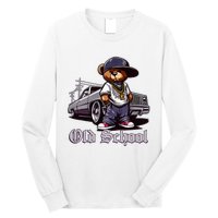 Old School Hip Hop Teddy Bear Lowrider Chicano Culture Cute Long Sleeve Shirt