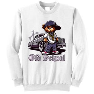 Old School Hip Hop Teddy Bear Lowrider Chicano Culture Cute Sweatshirt