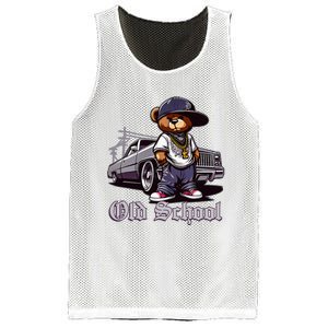 Old School Hip Hop Teddy Bear Lowrider Chicano Culture Cute Mesh Reversible Basketball Jersey Tank