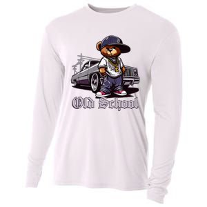 Old School Hip Hop Teddy Bear Lowrider Chicano Culture Cute Cooling Performance Long Sleeve Crew