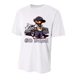 Old School Hip Hop Teddy Bear Lowrider Chicano Culture Cute Performance Sprint T-Shirt