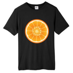 Orange Slice Halloween Costume Fun and Easy Fruit DressUp Tall Fusion ChromaSoft Performance T-Shirt