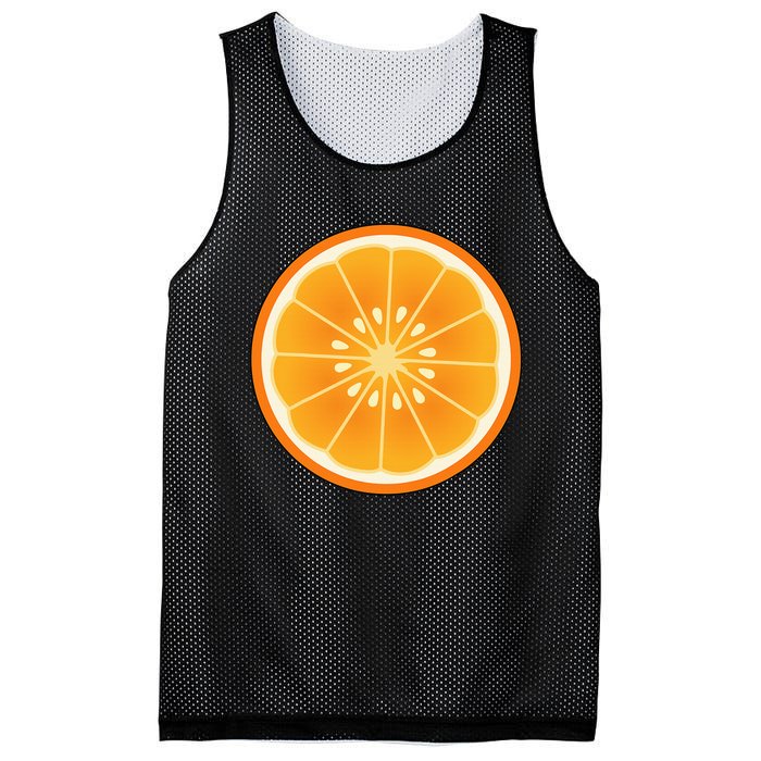 Orange Slice Halloween Costume Fun and Easy Fruit DressUp Mesh Reversible Basketball Jersey Tank