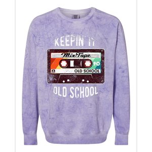 Old School Hip Hop 80s 90s Mixtape Graphic Colorblast Crewneck Sweatshirt