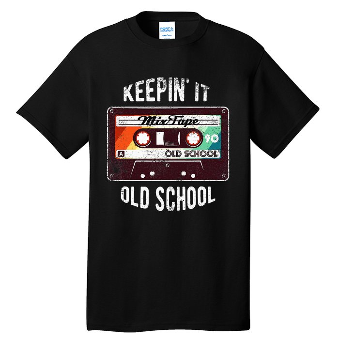 Old School Hip Hop 80s 90s Mixtape Graphic Tall T-Shirt