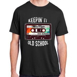 Old School Hip Hop 80s 90s Mixtape Graphic Adult ChromaSoft Performance T-Shirt