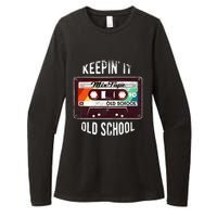 Old School Hip Hop 80s 90s Mixtape Graphic Womens CVC Long Sleeve Shirt