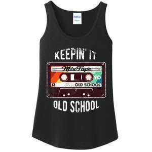 Old School Hip Hop 80s 90s Mixtape Graphic Ladies Essential Tank