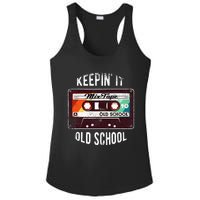 Old School Hip Hop 80s 90s Mixtape Graphic Ladies PosiCharge Competitor Racerback Tank