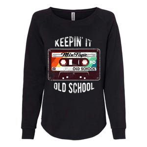 Old School Hip Hop 80s 90s Mixtape Graphic Womens California Wash Sweatshirt