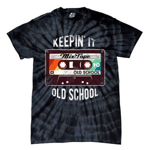 Old School Hip Hop 80s 90s Mixtape Graphic Tie-Dye T-Shirt