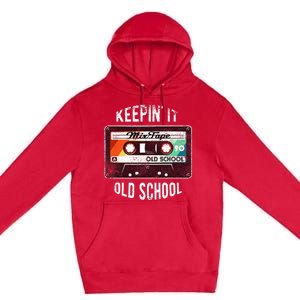 Old School Hip Hop 80s 90s Mixtape Graphic Premium Pullover Hoodie