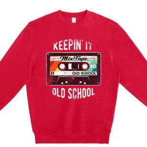 Old School Hip Hop 80s 90s Mixtape Graphic Premium Crewneck Sweatshirt