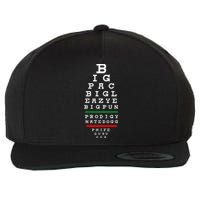 Old School Hip Hop Music Rap Legends Eye Chart 90s Hiphop Wool Snapback Cap