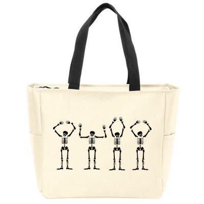 OHIO Skeleton Halloween Funny Ohio State Zip Tote Bag