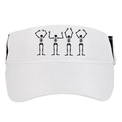 OHIO Skeleton Halloween Funny Ohio State Adult Drive Performance Visor