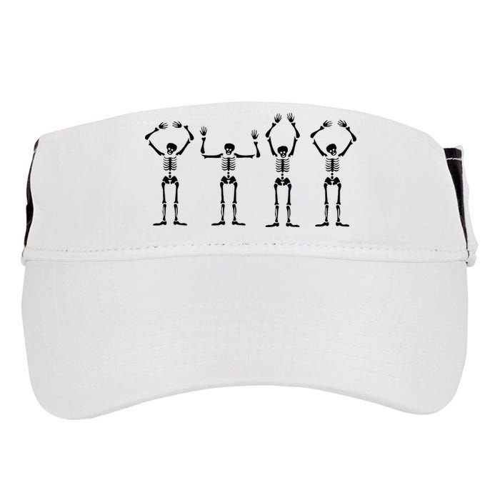OHIO Skeleton Halloween Funny Ohio State Adult Drive Performance Visor