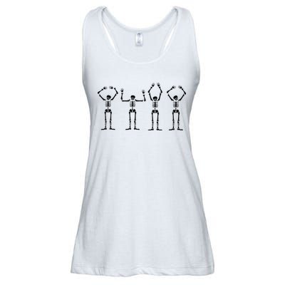 OHIO Skeleton Halloween Funny Ohio State Ladies Essential Flowy Tank