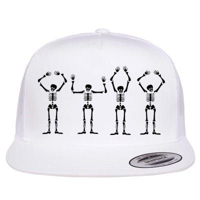 OHIO Skeleton Halloween Funny Ohio State Flatbill Hat