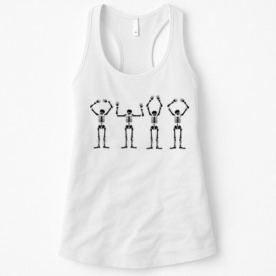 OHIO Skeleton Halloween Funny Ohio State Womens Tank Top