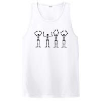 OHIO Skeleton Halloween Funny Ohio State PosiCharge Competitor Tank