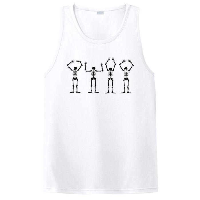 OHIO Skeleton Halloween Funny Ohio State PosiCharge Competitor Tank