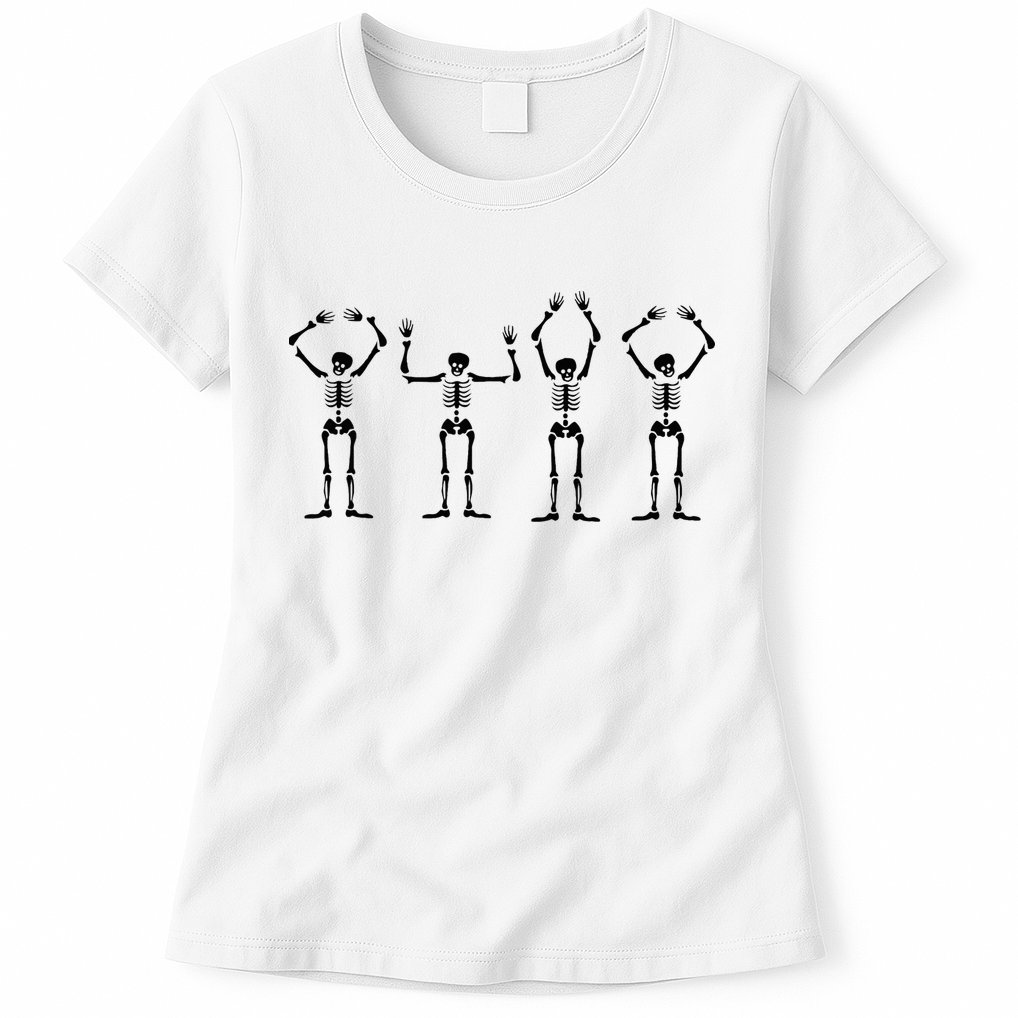 OHIO Skeleton Halloween Funny Ohio State Womens T-Shirt