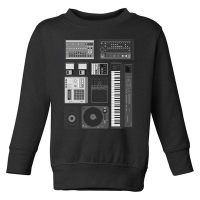 Old School Hip Hop Rap Music Beat Maker Toddler Sweatshirt