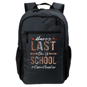 Office Staff Happy Last Day Of School Summer Funny Leopard Daily Commute Backpack