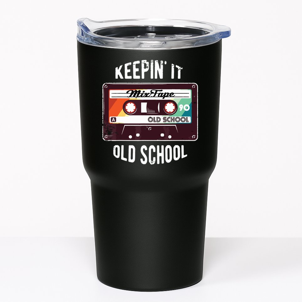 Old School Hip Hop 80s 90s Mixtape Graphic Tumbler