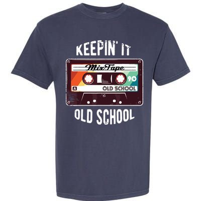 Old School Hip Hop 80s 90s Mixtape Graphic Garment-Dyed Heavyweight T-Shirt