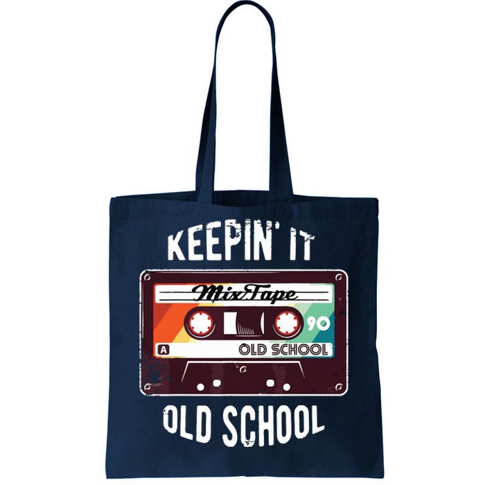 Old School Hip Hop 80s 90s Mixtape Graphic Tote Bag