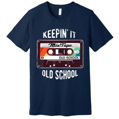 Old School Hip Hop 80s 90s Mixtape Graphic Premium T-Shirt