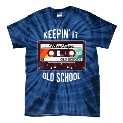 Old School Hip Hop 80s 90s Mixtape Graphic Tie-Dye T-Shirt