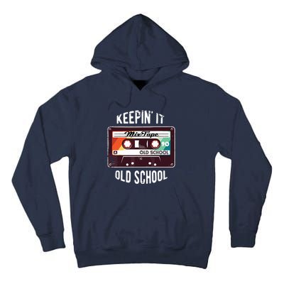 Old School Hip Hop 80s 90s Mixtape Graphic Tall Hoodie