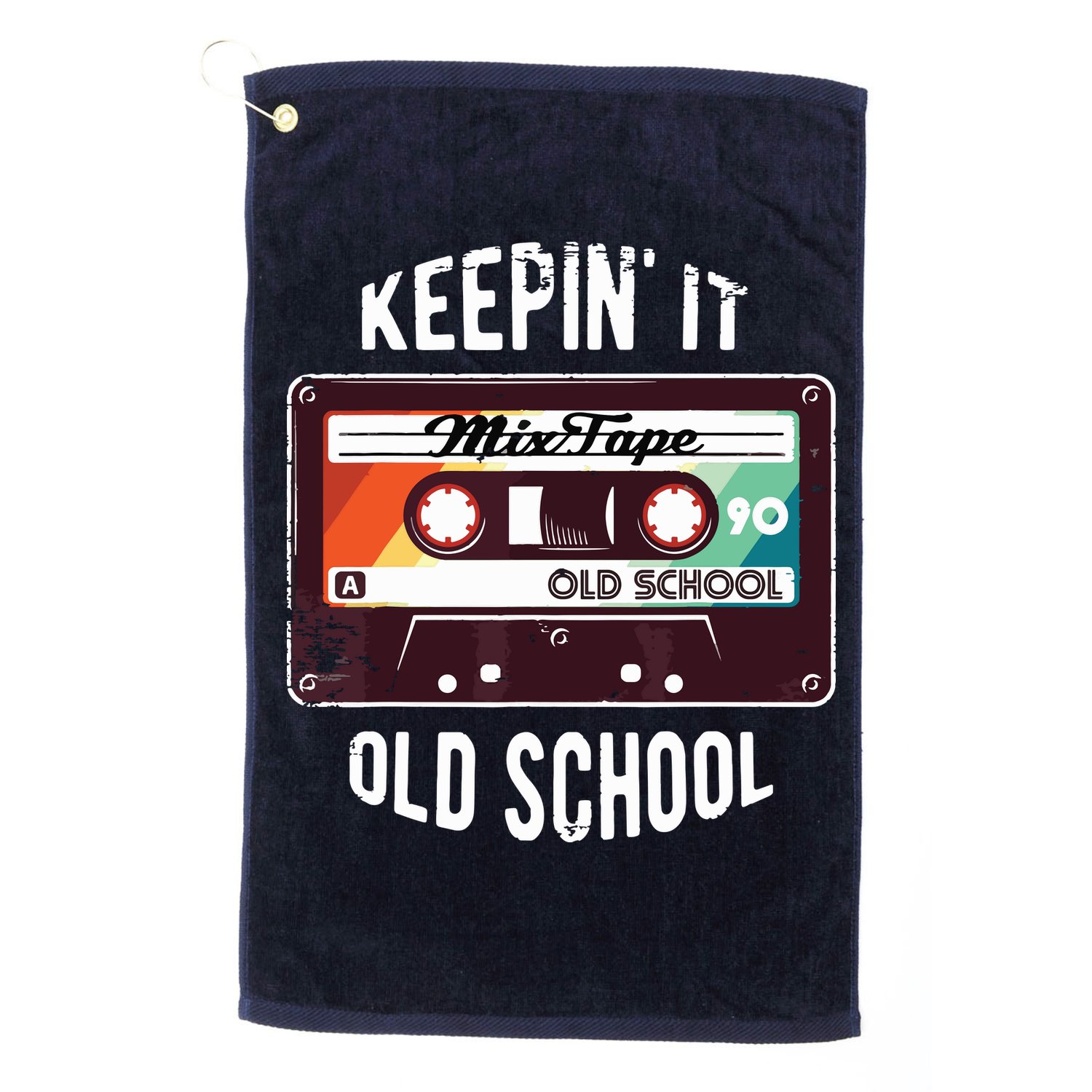 Old School Hip Hop 80s 90s Mixtape Graphic Golf Towel